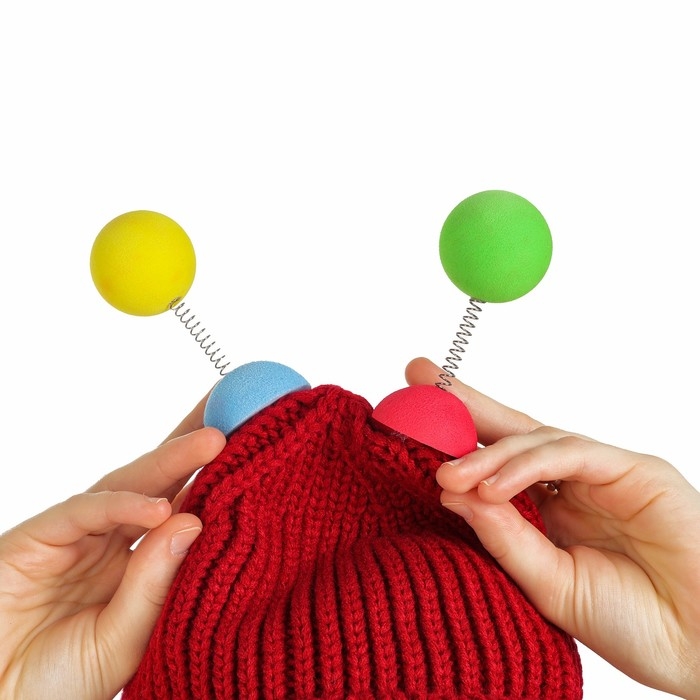 Карнавальная шапка Карнавальная шапка "Глазастик" с рожками р-р 56-58, цвет бордовый