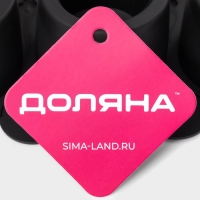 Форма для льда Доляна «Цилиндр», силикон, 21×4,5×9 см, 3 ячейки (5,5×4,5см), цвет чёрный Форма для льда Доляна «Цилиндр», силикон, 21×4,5×9 см, 3 ячейки (5,5×4,5см), цвет чёрный