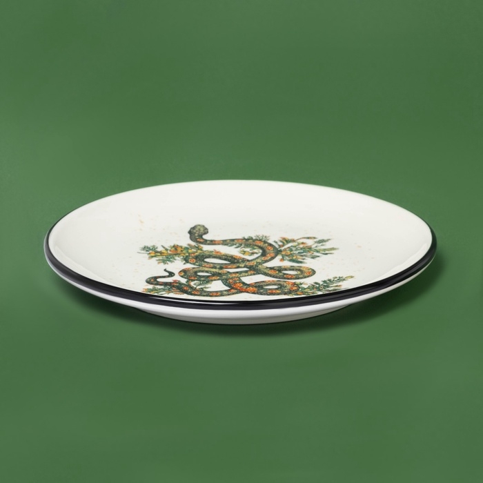 Тарелка новогодняя Доляна &laquo;Василиск&raquo;, 20,5&times;20,5&times;2 см