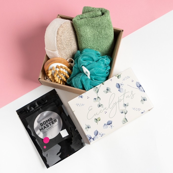 Подарочный набор Этель Подарочный набор Этель "Eucaliptus" полотенце 30х60 см и аксессуары