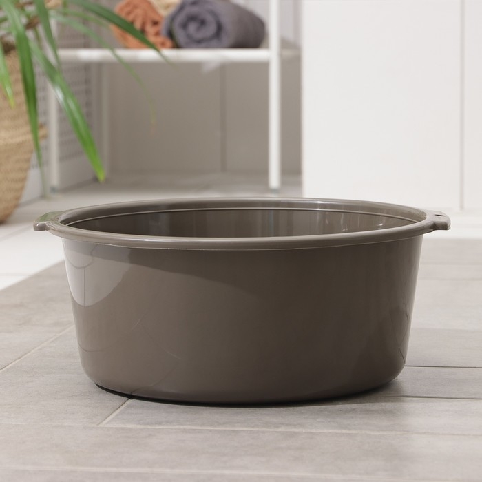 Таз пластиковый круглый , 10 л, цвет микс