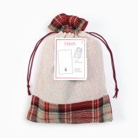 Набор в мешочке Этель "Тangerine mood": полотенце 35х60см, тёрка 7,7х3,7х3см