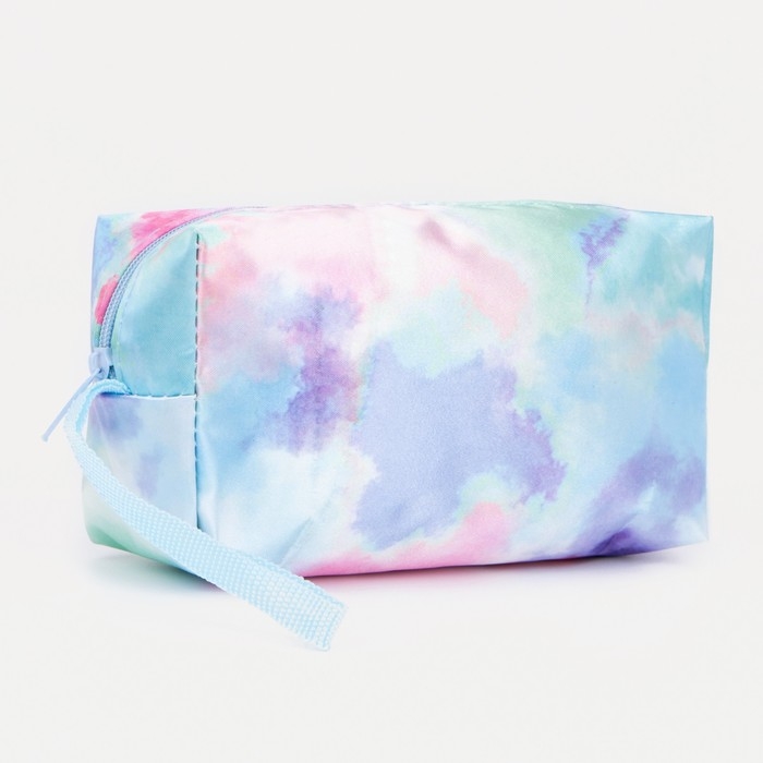 Косметичка на молнии, цвет голубой