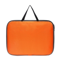 Папка с ручками текстильная А4, 350 х 270 х 20 мм, Calligrata "Офис", нейлон 600D, двуцветный кант, оранжевая Папка с ручками текстильная А4, 350 х 270 х 20 мм, Calligrata "Офис", нейлон 600D, двуцветный кант, оранжевая