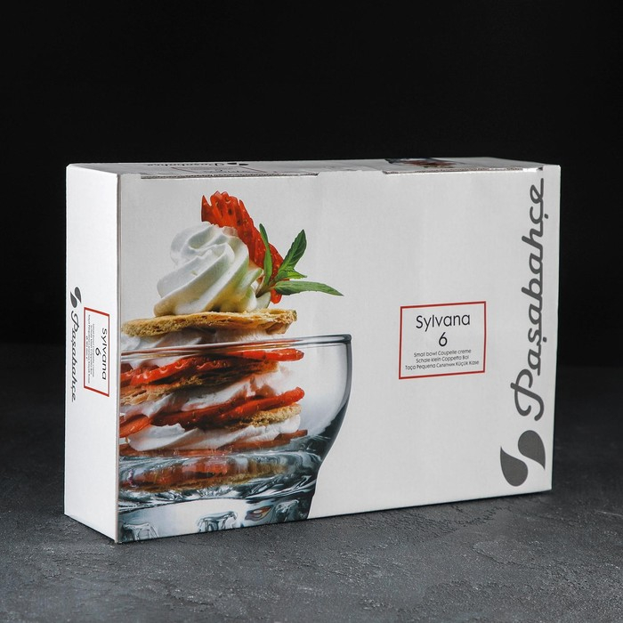 Набор стеклянных салатников Sylvana, 170 мл, d=10 см, 6 шт