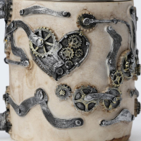 Кружка &laquo;Череп&raquo;, 400 мл, цвет бежевый