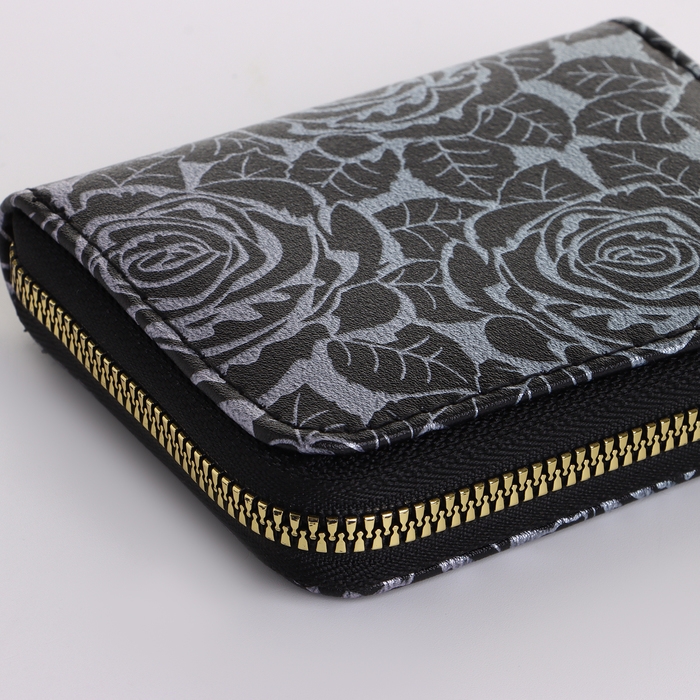 Кошелёк женский на молнии, цвет чёрный Кошелёк женский на молнии, цвет чёрный