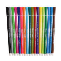 Фломастеры 18 цветов HappyColor, на водной основе, в пластиковом пенале, МИКС