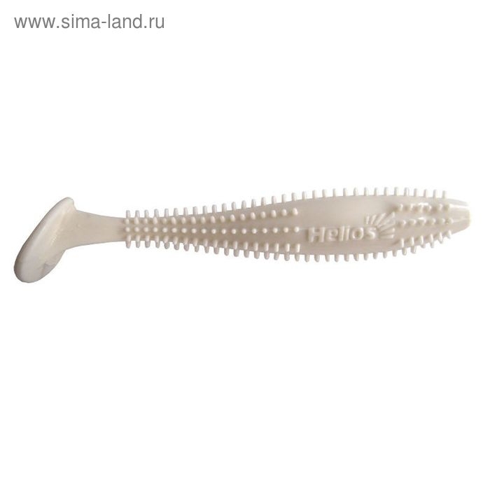 Виброхвост Helios Shaggy White, 13 см, 5 шт. (HS-18-001)