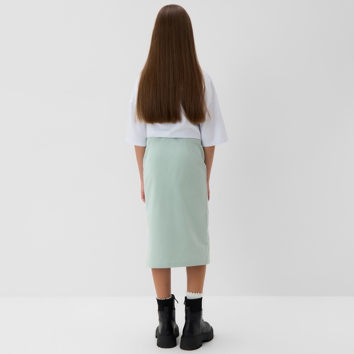 Юбка для девочки MINAKU: Jeans collection, цвет мятный, рост 146 см