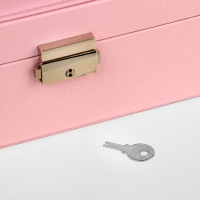 Подставка для украшений &laquo;Шкатулка&raquo; съёмная подставка,17&times;23&times;8,5 см, цвет розовый