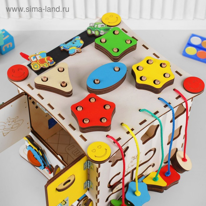 Бизикуб &laquo;Развивающий куб&raquo;, без электрики 25&times;25 см