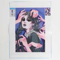 Алмазная мозаика с частичным заполнением на холсте «Девушка», 20 х 30 см Алмазная мозаика с частичным заполнением на холсте «Девушка», 20 х 30 см