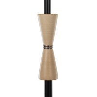 Торшер "Клаудия" 1х15Вт Е27 со столиком черный 29х29х150см