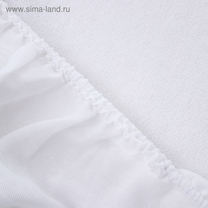 Наматрасник на резинке 60*120 см., непромокаемый с дышащей комб. мембраной, цвет белый