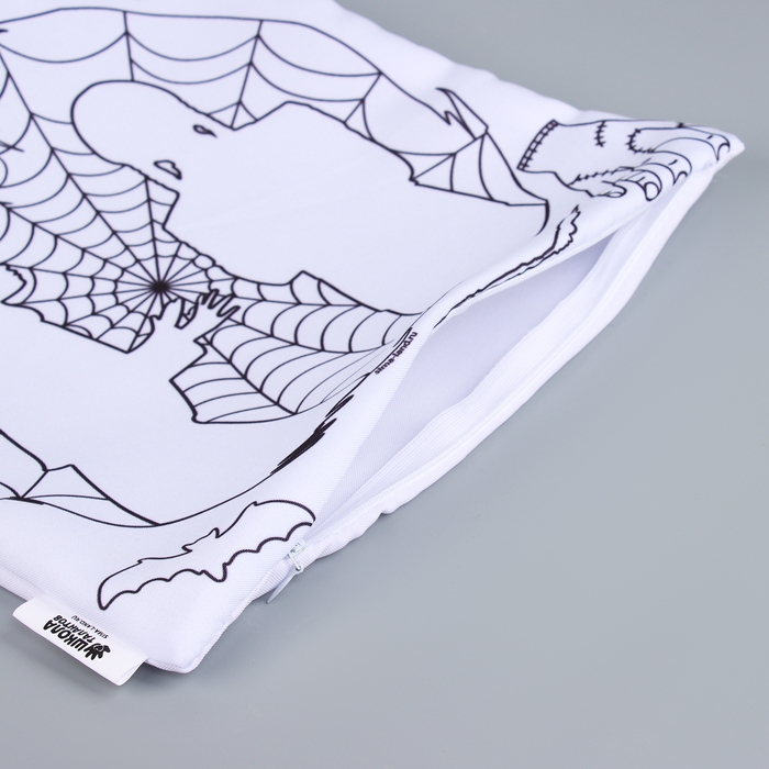 Хэллоуин. Наволочка под раскраску &laquo;Паутина&raquo;, 30 х 30 см