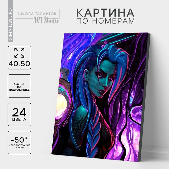 Картина по номерам на холсте с подрамником «Девушка с базукой», 40 х 50 см Картина по номерам на холсте с подрамником «Девушка с базукой», 40 х 50 см