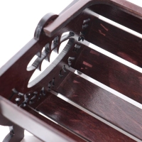 Хлебная корзинка деревянная "Плетёнка", с ручкой, цвет орех, 26.5&times;18.5&times;12.5 см