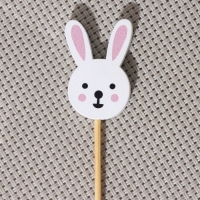 Шпажки Доляна «Пасхальные зайчики», 12 см, набор 25 шт Шпажки Доляна «Пасхальные зайчики», 12 см, набор 25 шт