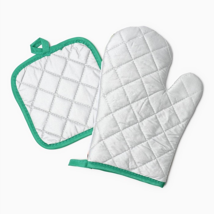 Кух. набор 2 пр. Доляна Spring прих. 17*17 см, вареж. 26*16 см,100% п/э