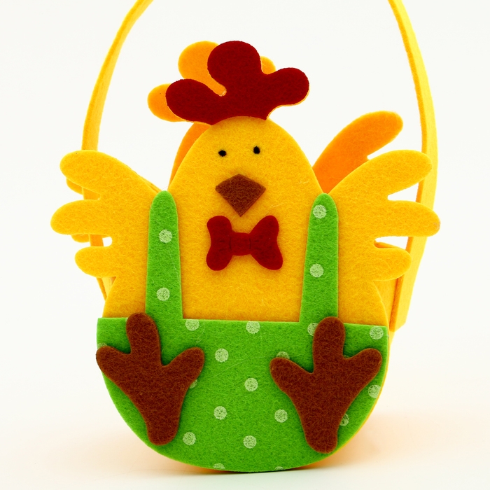 Пасхальный декор корзинка Пасхальный декор корзинка " Петушек в штанишках" 7х10х18 см