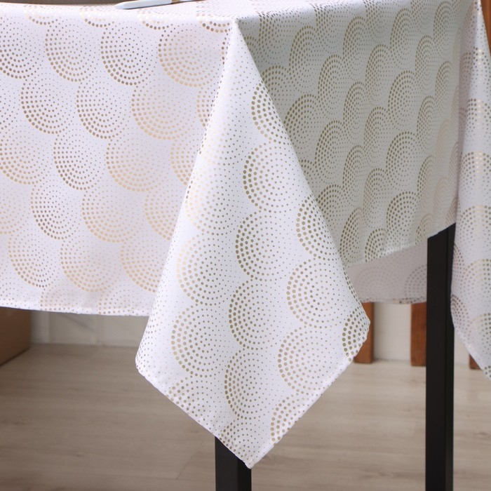 Скатерть Этель с тиснением 140*180 &plusmn;5 см, 100% п/э, 120гр/м2