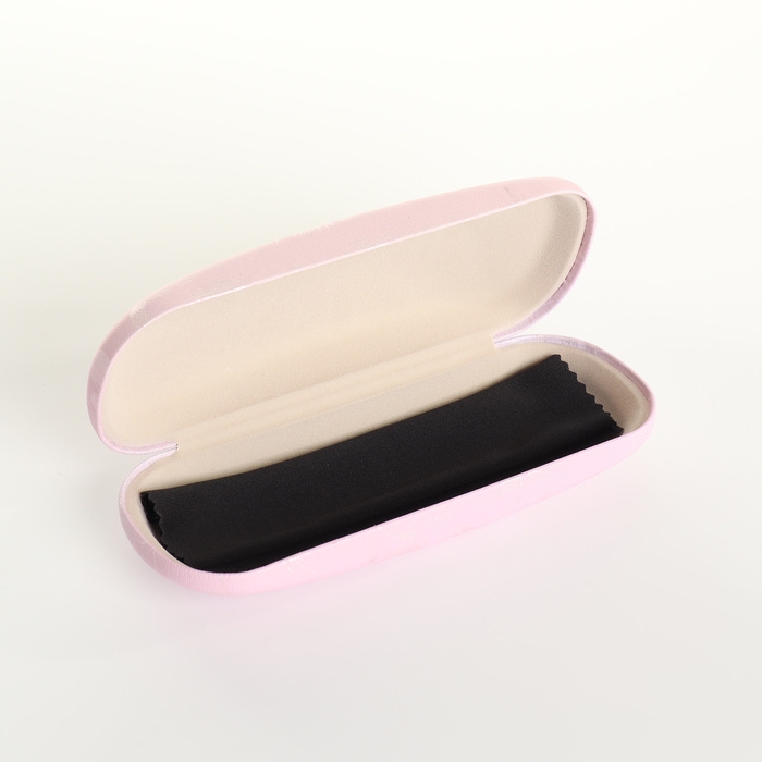 Футляр для очков на хлопушке, длина 16 см, цвет розовый Футляр для очков на хлопушке, длина 16 см, цвет розовый