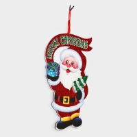 Декоративное украшение (подвеска) "Дедушка мороз" 35х23 см Декоративное украшение (подвеска) "Дедушка мороз" 35х23 см