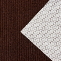 Коврик влаговпитывающий придверный светящийся в темноте Доляна &laquo;Добро пожаловать&raquo;, 50&times;80 см, цвет коричневый