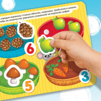 Книжка с липучками «Цифры и счёт» 12 стр. Книжка с липучками «Цифры и счёт» 12 стр.