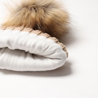 Шапка детская MINAKU  р-р 52-54, цвет бежевый