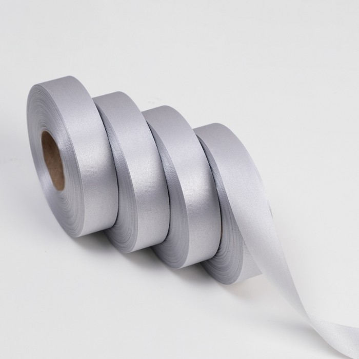Лента для декора и подарков, серебряный, 2 см х 45 м