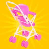 Кукла малышка &laquo;Алина&raquo; с коляской, цвета МИКС