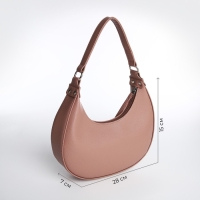 Сумка женская TEXTURA, багет, маленький размер, цвет тёмно-бежевый