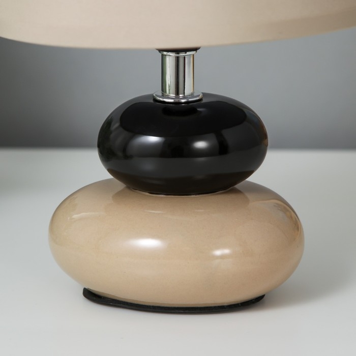 Настольная лампа 16878/1GR+BK E14 40Вт серо-черный 16х16х25 см RISALUX