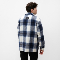 Рубашка мужская в клетку MIST, размер 52, синий