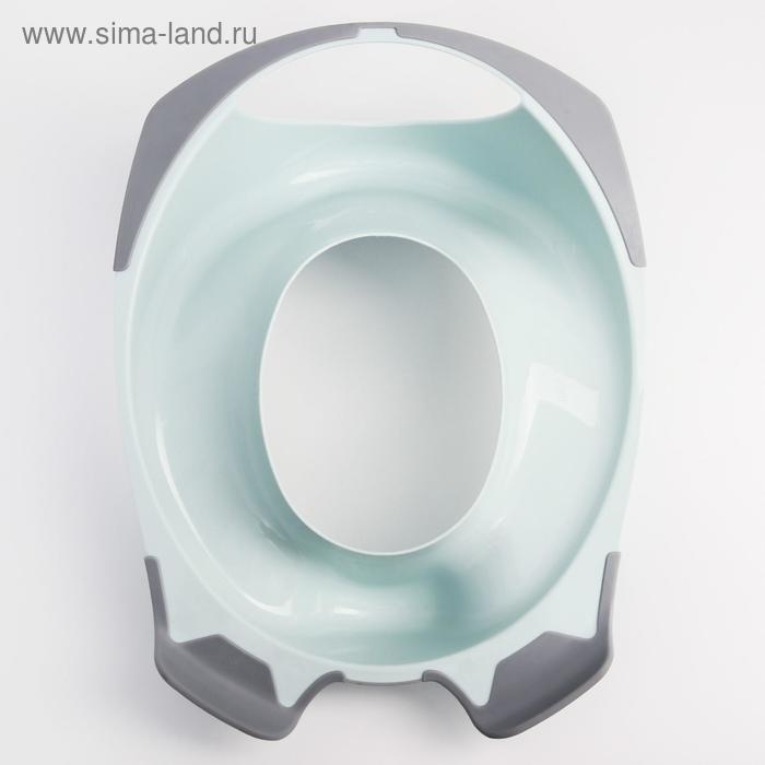 Детская накладка - сиденье на унитаз &laquo;Слоник&raquo; антискользящая, цвет голубой