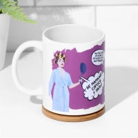 Кружка сублимация "Не мамкай", с нанесением Кружка сублимация "Не мамкай", с нанесением