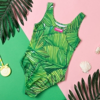 Купальник KAFTAN "Tropical", рост 110-116 (32) , зелёный