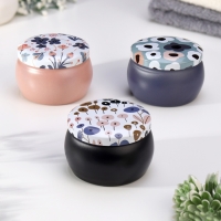 Свеча ароматическая из соевого воска с сухоцветом "Французская лаванда" 4,5х6 см, 80 г Свеча ароматическая из соевого воска с сухоцветом "Французская лаванда" 4,5х6 см, 80 г