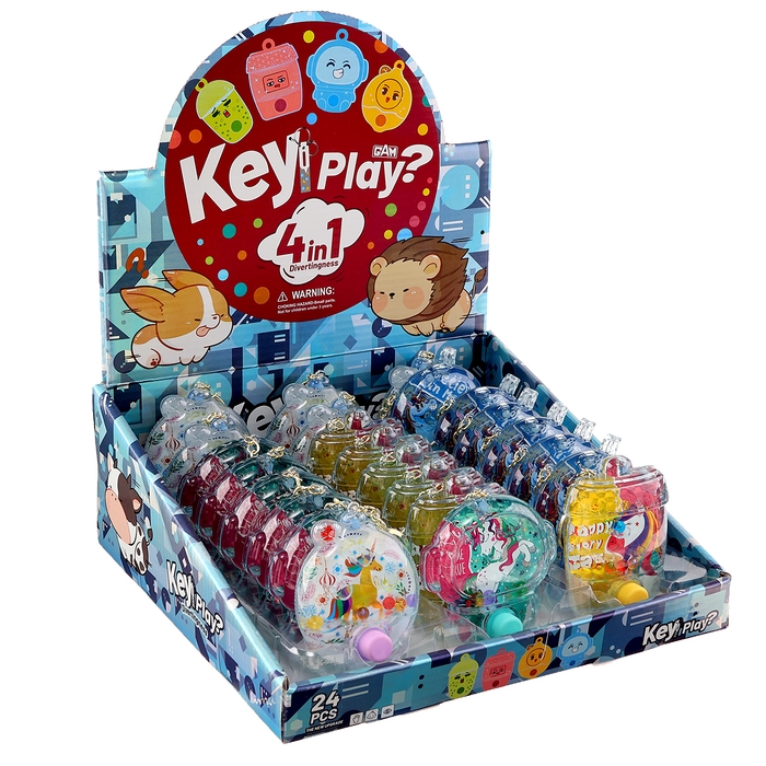 Водная игра &laquo;Пузырьки&raquo; на брелоке, виды МИКС