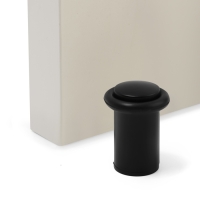 Упор дверной U301BL, d=27 мм, h=57 мм, цвет черный