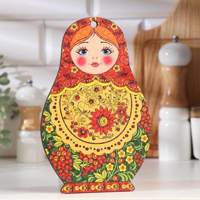 Доска разделочная сувенирная "Матрешка", 14,9&times;23 см