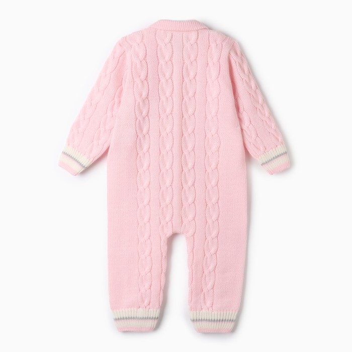 Комбинезон детский, цвет розовый, рост 74-80 см