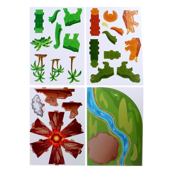 3D конструктор &laquo;Мир динозавров&raquo;, 25 деталей