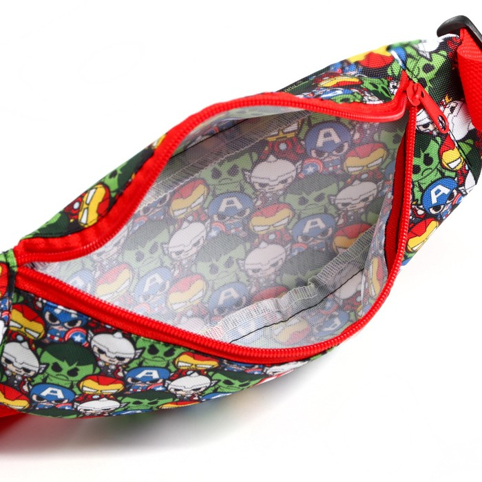 Сумка поясная детская, 25х6х13 см, Мстители