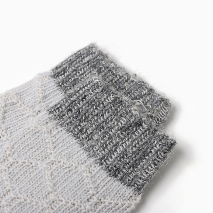 Носки детские шерстяные, цвет серый, размер 16