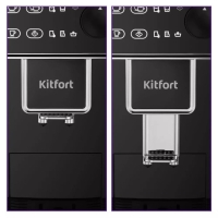 Кофемашина Kitfort КТ-7256, автоматическая, 1350 Вт, 1.5 л, чёрная Кофемашина Kitfort КТ-7256, автоматическая, 1350 Вт, 1.5 л, чёрная