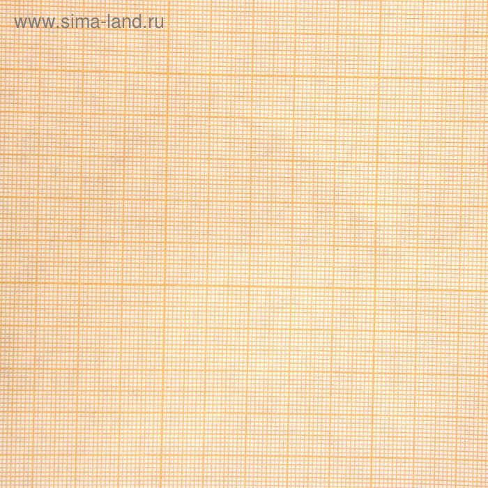 Бумага масштабно-координатная, ширина 640 мм, в рулоне 10 метров, 40 г/м&sup2;, оранжевая