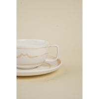 Чайная пара фарфоровая SL Home «Гато», 2 предмета: чашка 270 мл, блюдце d=16,5 см, цвет белый Чайная пара фарфоровая SL Home «Гато», 2 предмета: чашка 270 мл, блюдце d=16,5 см, цвет белый